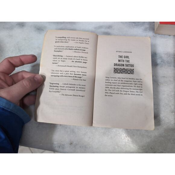 Stieg Larsson's Millennium Paperback Bundle: The Girl With The Dragon‎ Tattoo - Picture 5 of 12